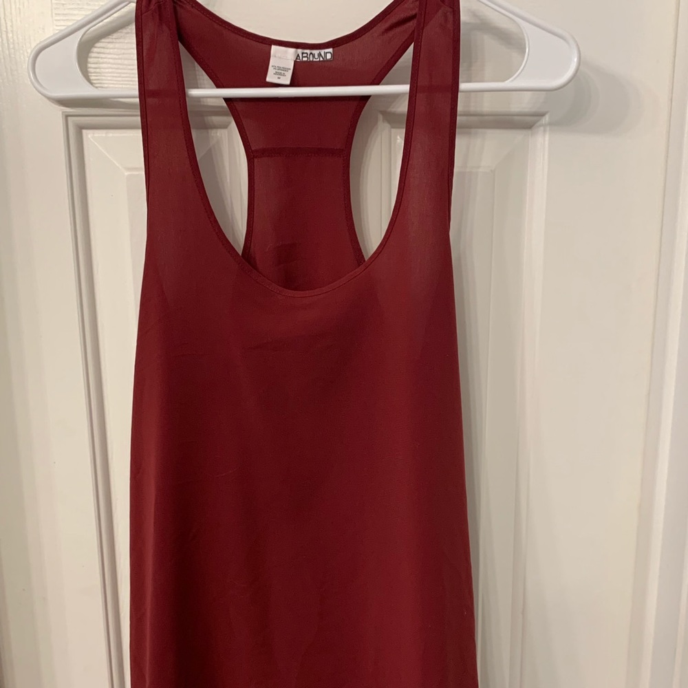 Razor back tank top